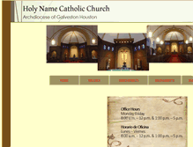 Tablet Screenshot of holynamecatholic.org